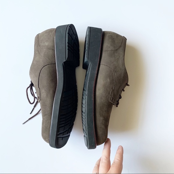 Timberland Brown Nubuck Square Toe Oxford Shoes - Picture 5 of 9